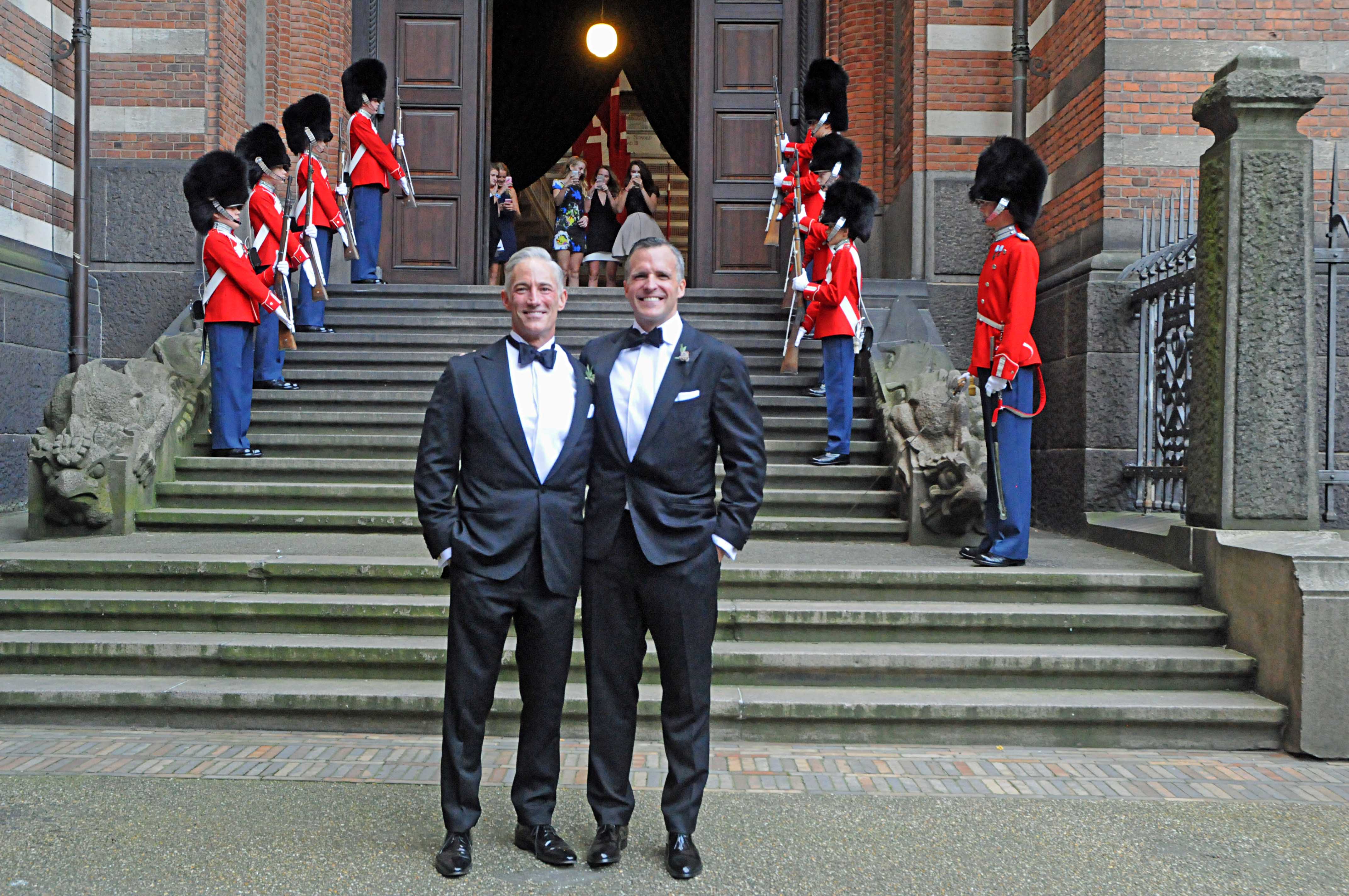 US Ambassador Rufus Gifford marries partner Dr Stephen DeVincent in Copenhagen