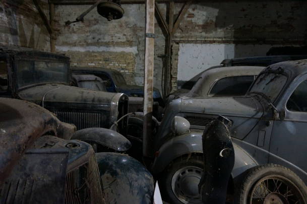 Collection of vintage cars uncovered in Danish barn
