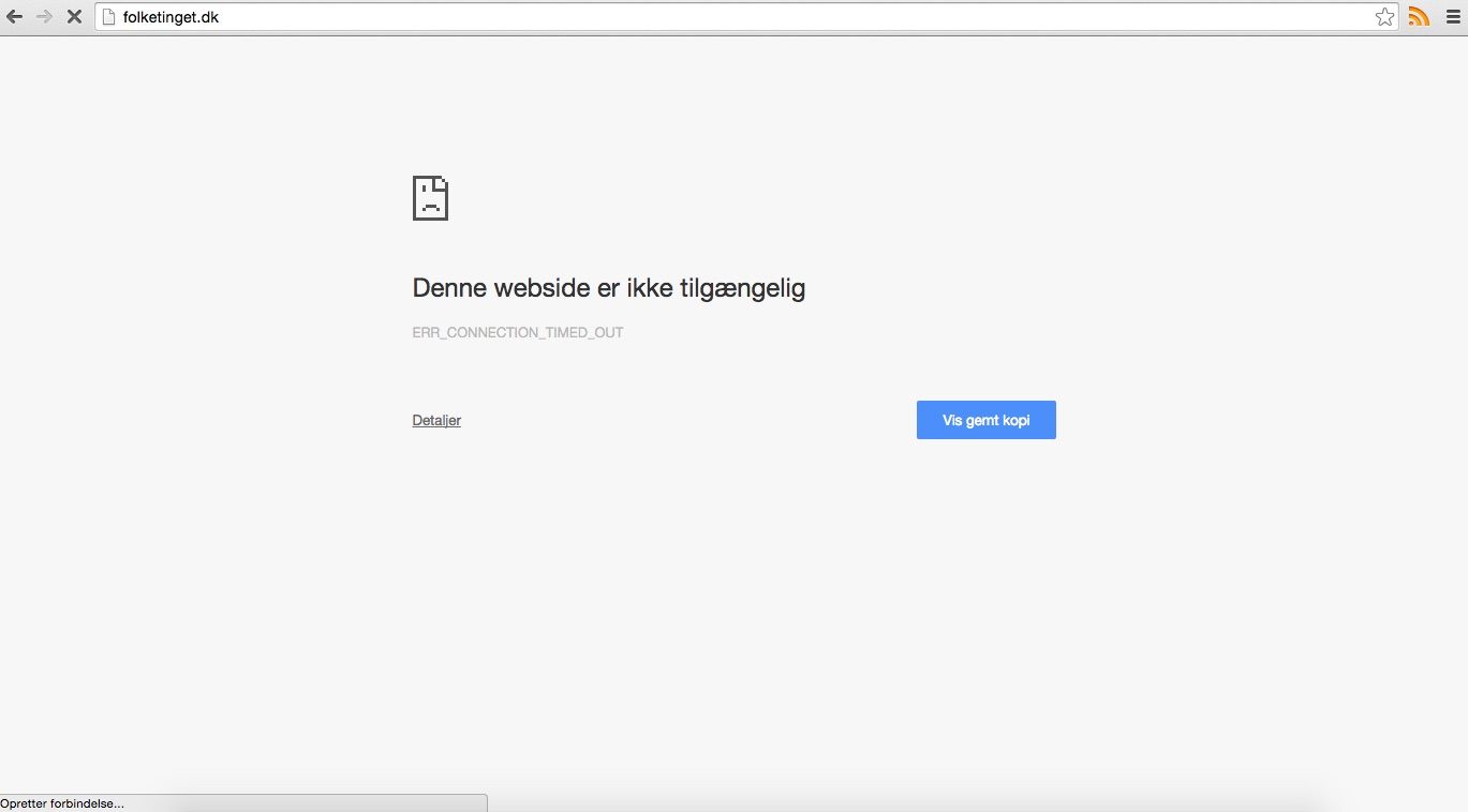 Danish Parliament’s website is under cyberattack