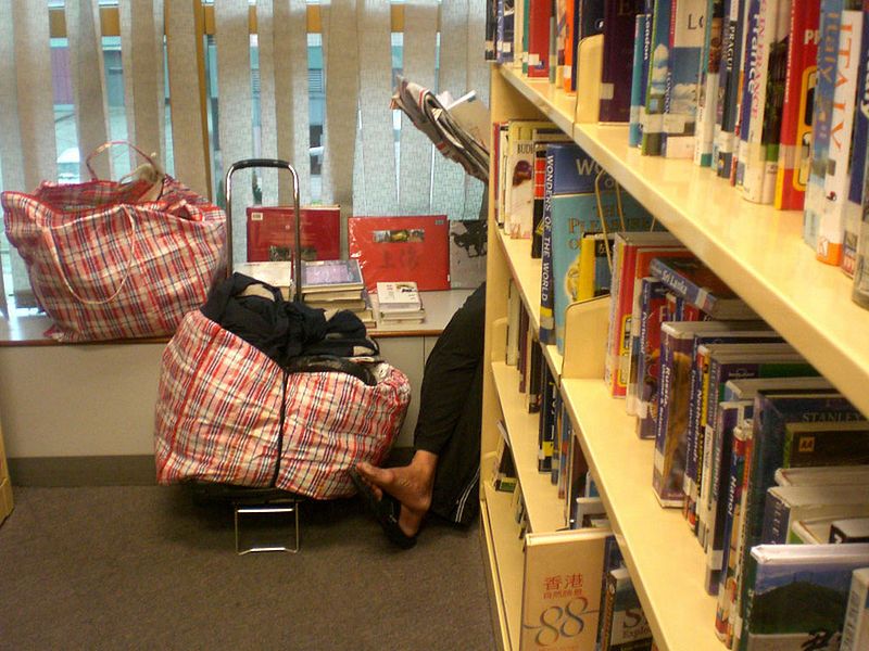 Homeless people in Denmark using public libraries to get warm