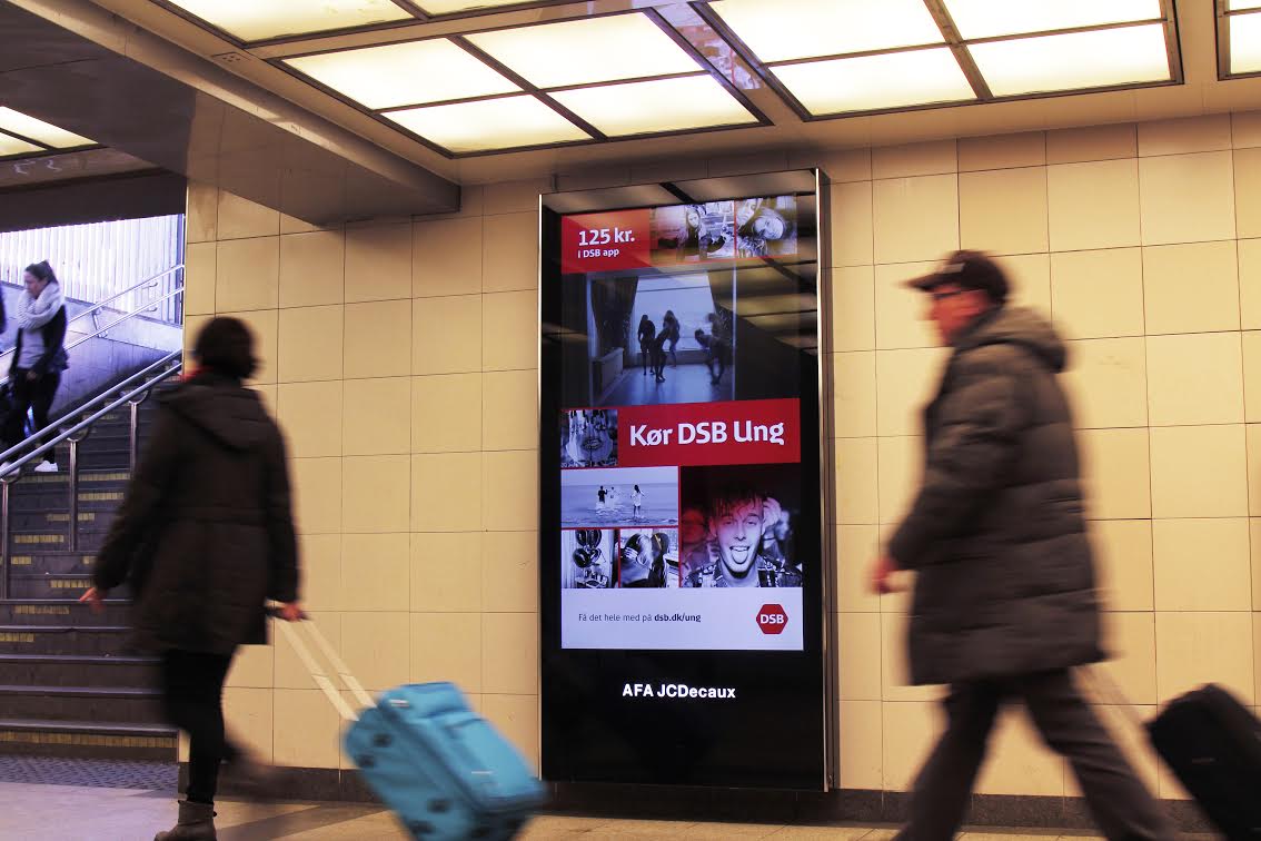 Outdoor digital ads going live in Copenhagen
