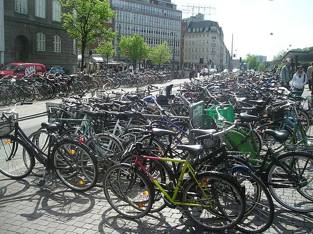 More bikes than cars in Copenhagen city centre