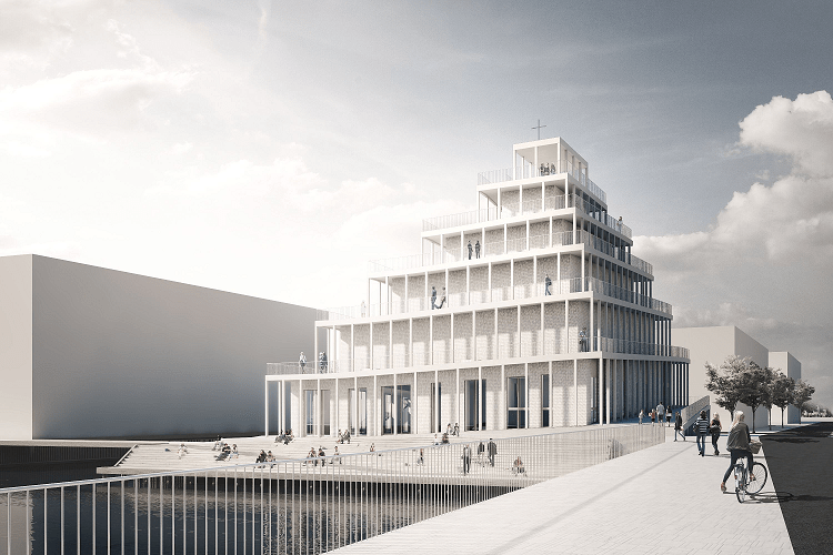 Unusual new church design in Copenhagen revealed