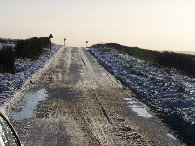 Ice and slippery roads throughout Denmark this morning