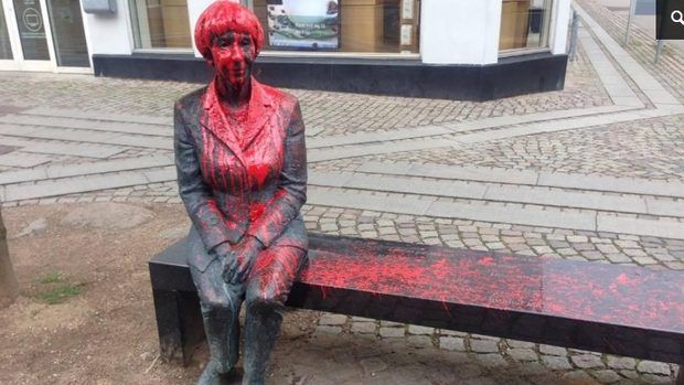 Statue of beloved Danish author vandalised