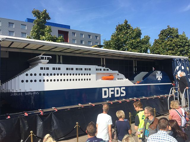 Record-breaking Lego ship on display in Helsingør