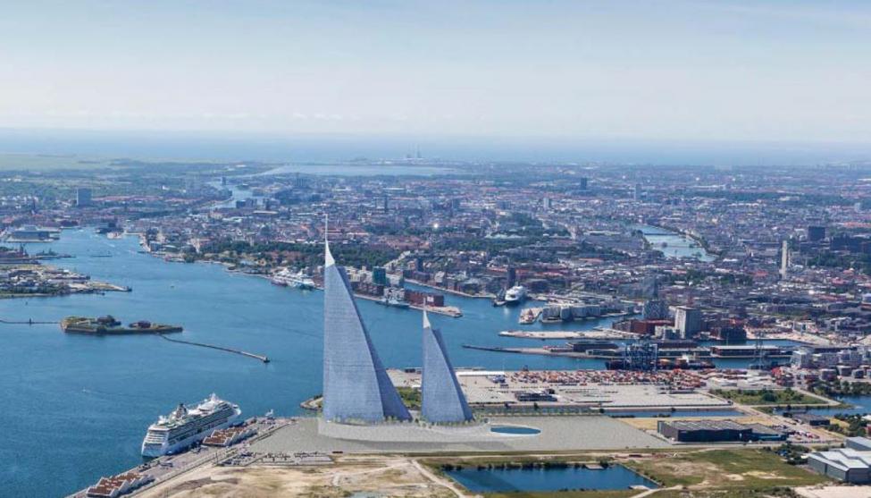 Two controversial skyscraper projects competing for prime Nordhavn site
