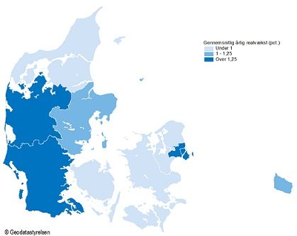 Economic growth all over Denmark, new statistics show
