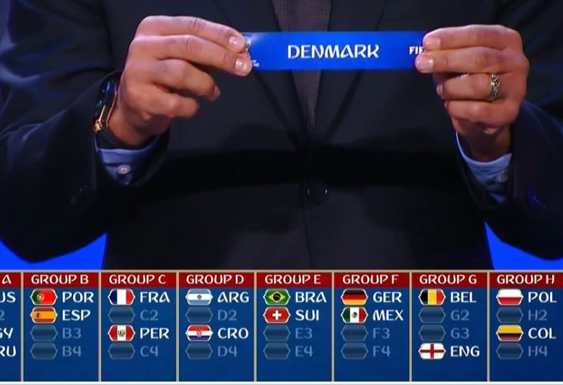 Denmark handed decent draw for 2018 World Cup