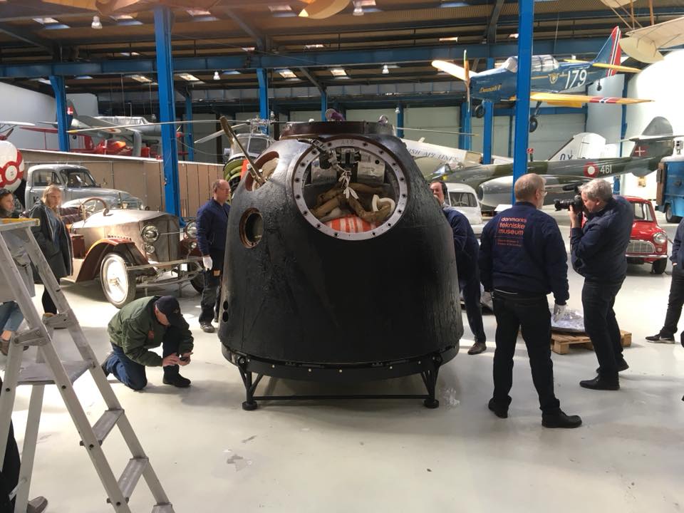 Historic space capsule ‘touches down’ in Denmark