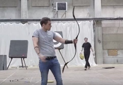 Danish archery expert trains actor to fire arrows just like Robin Hood