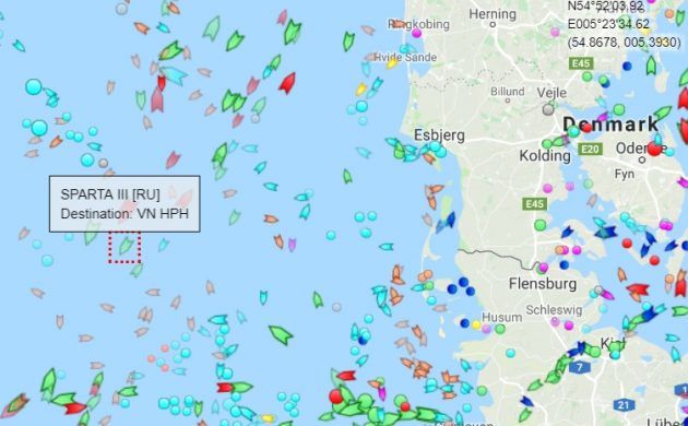 Danish Defence: Russian ship did not breach hazardous goods rules