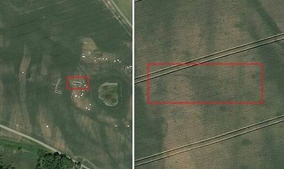Viking long house located by satellite in Denmark