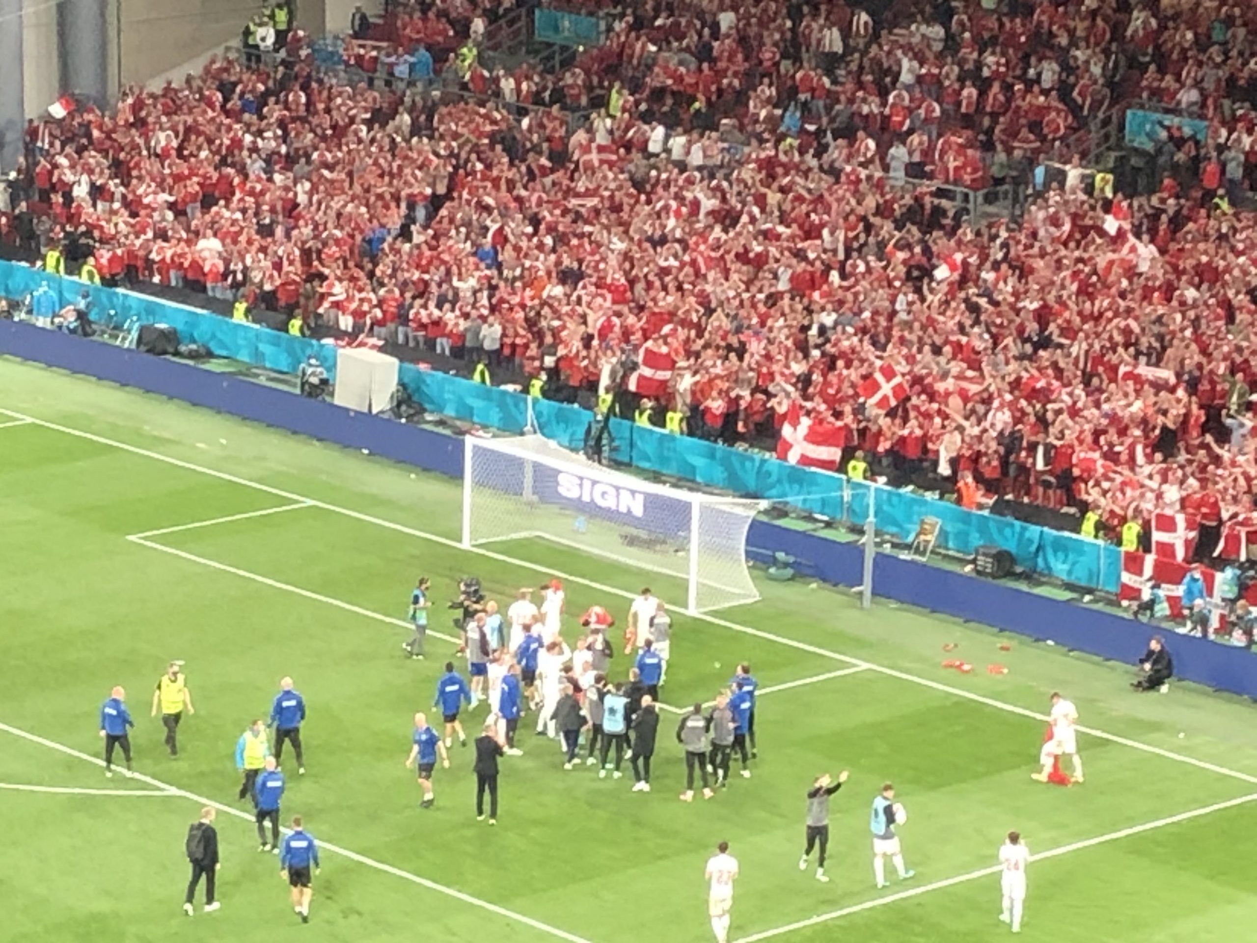 Fans urged to get COVID-19 test following Denmark’s game against Russia