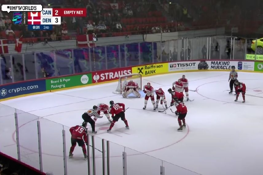 Miracle on ice!  Denmark beats Canada for the first time ever