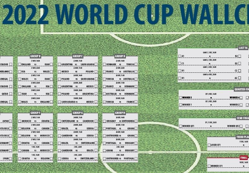 Get your 2022 World Cup wallchart