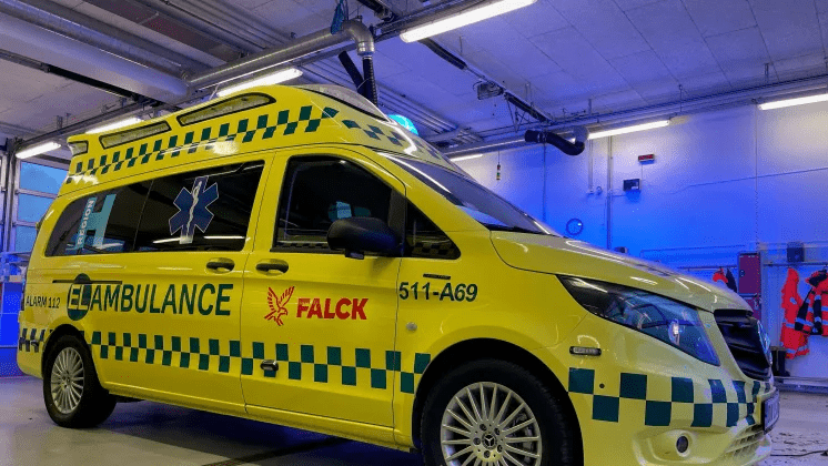 First electric ambulance hits the road in Denmark