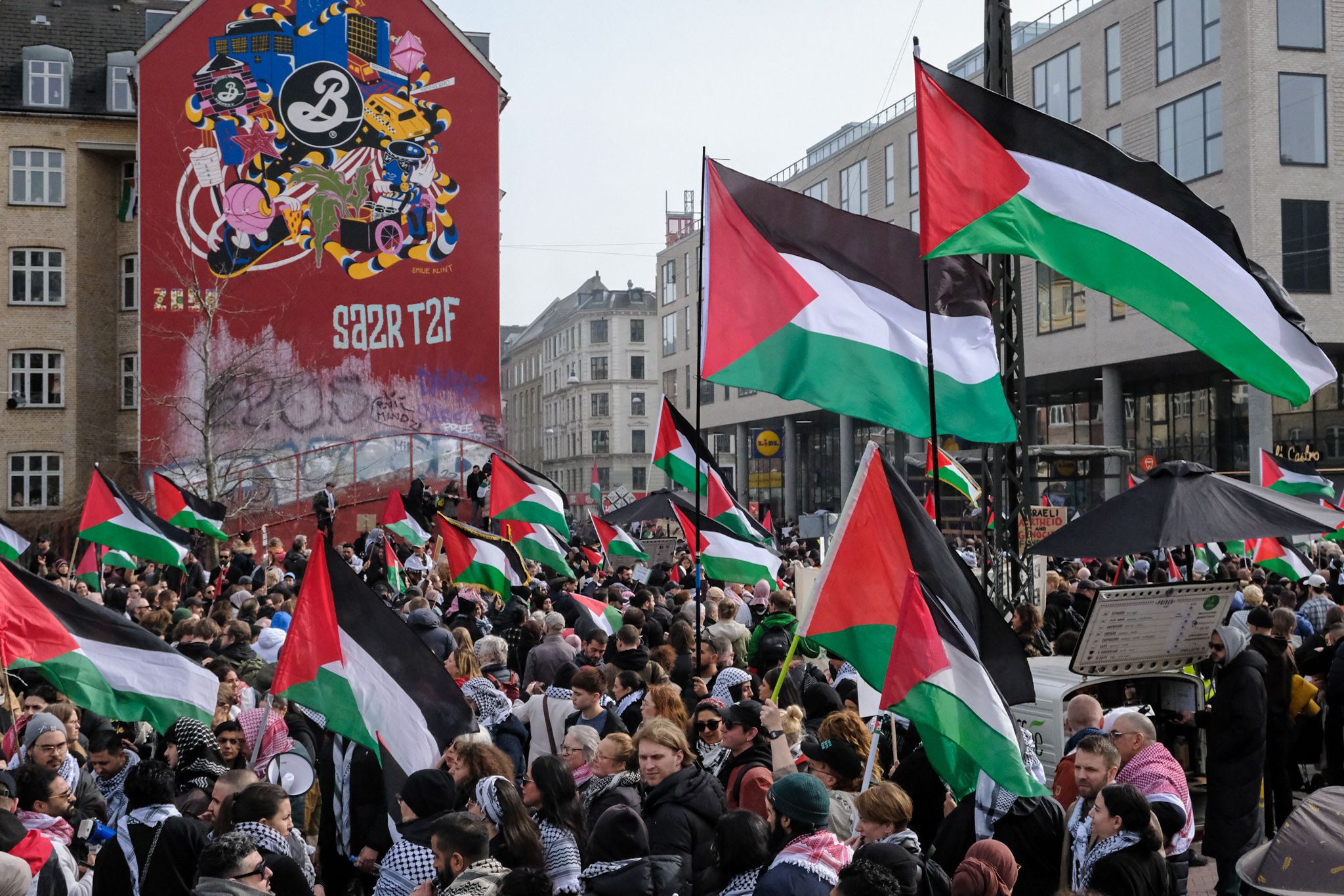 Large pro-Palestinian demonstration in Copenhagen