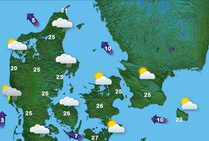 Indian summer hits Denmark for a while