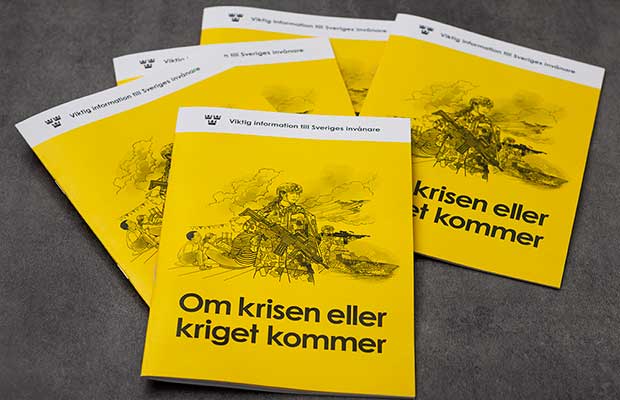 Swedish households receiving brochure on crisis and war preparedness these weeks