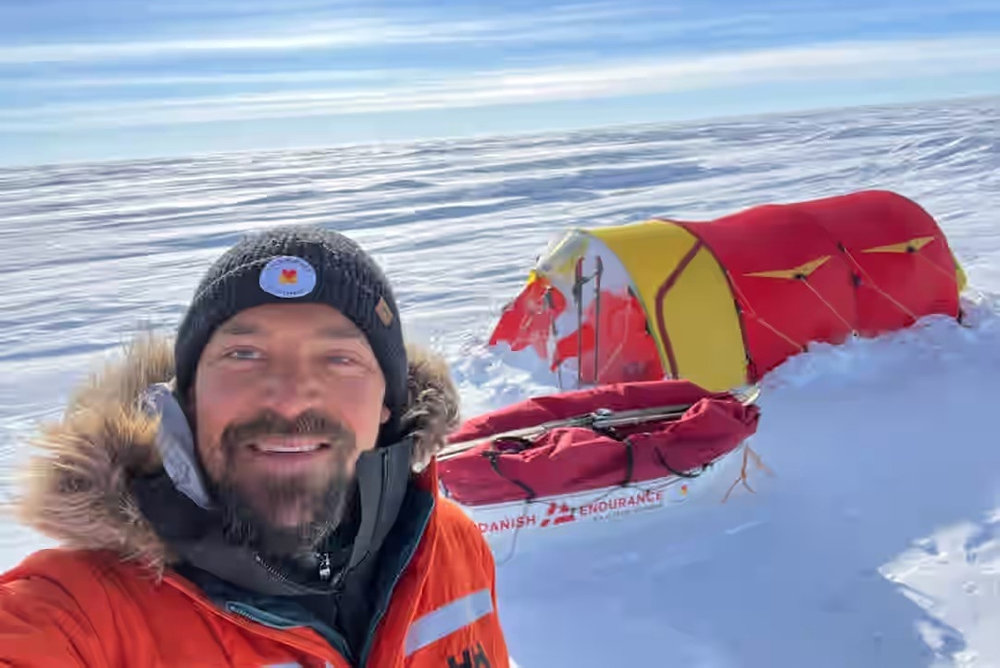 First Dane reaches South Pole on his own after 1130 kilometers