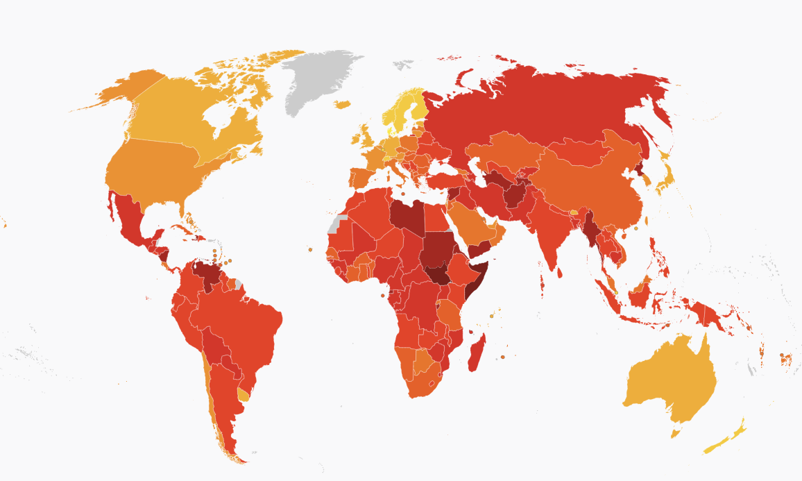 Denmark is the world’s least corrupt country 